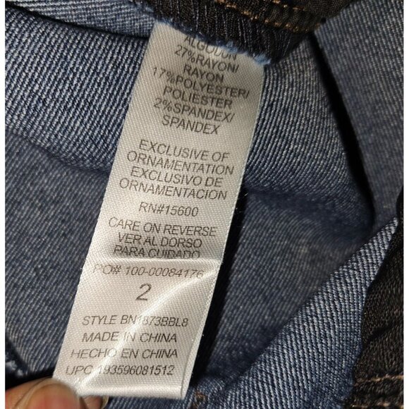 2/$35 Democracy Ab Technology Skinny Ankle Stretch Jeans Women 2 Tummy Control - Picture 10 of 12